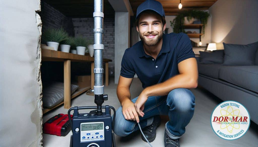 Dor-Mar Radon testing technician