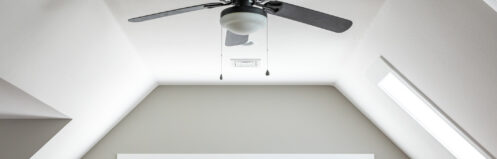 ceiling fan on tall ceiling