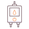 Hot water tank/water heater icon